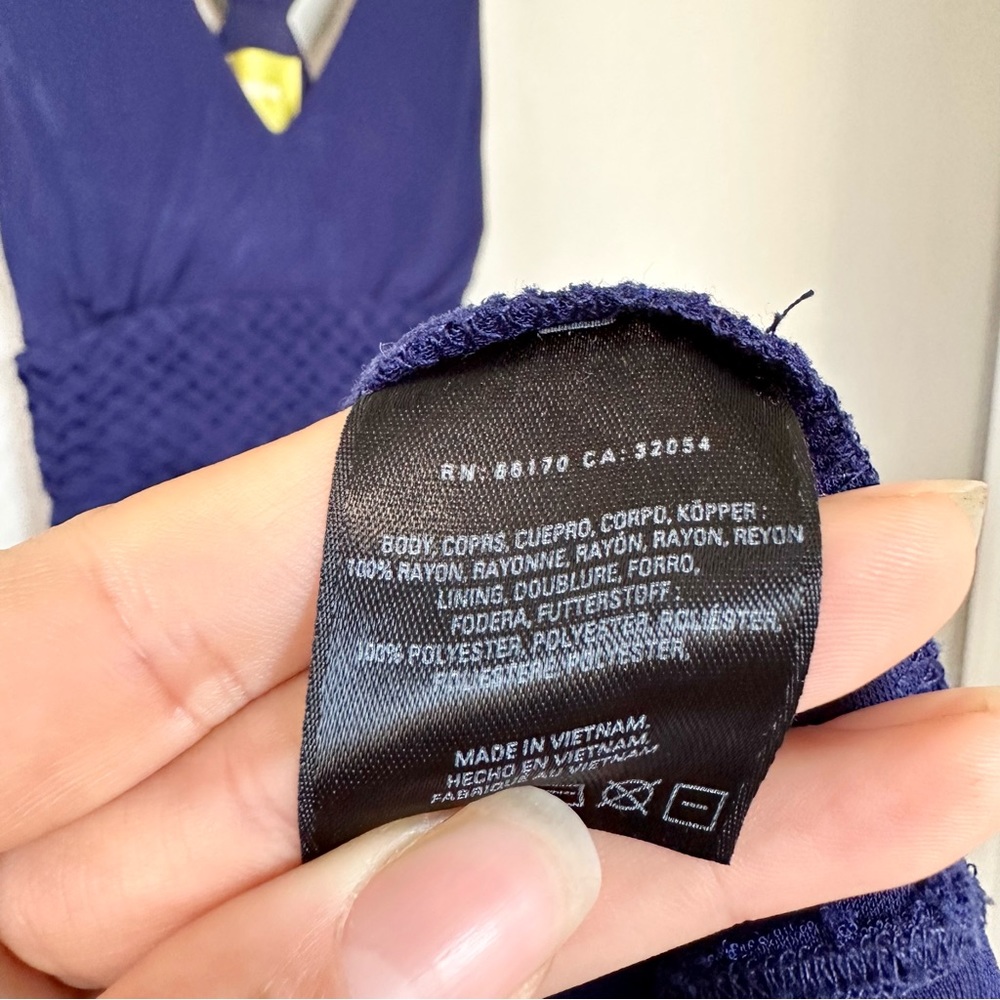 Anthropologie Maeve Navy Yuma Maxi Dress - Picture 12 of 12